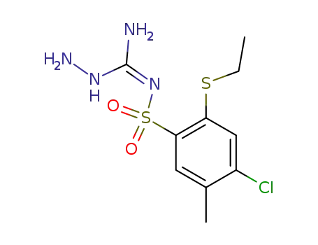 3-amino-2-(4-chloro-2-ethylthio-5-methylbenzenesulphonyl)guanidine