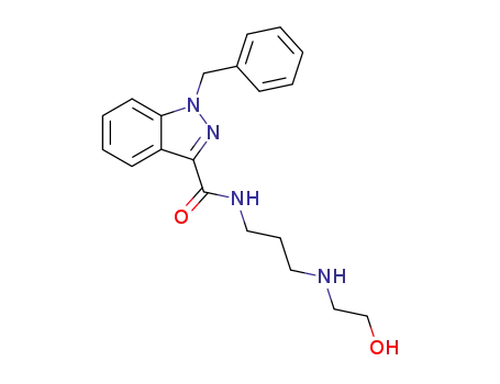 1-benzyl-1H-indazole-3-carboxylic acid [3-(2-hydroxy-ethylamino)-propyl]-amide