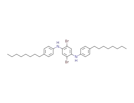 2,5-dibromo-N,N'-bis-(4-octyl-phenyl)-benzene-1,4-diamine