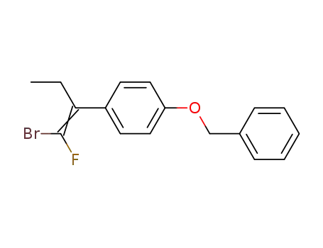 (Z/E)-1-benzyloxy-4-[1-(bromofluoromethylene)propyl]benzene