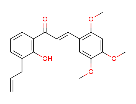 1-(2-hydroxy-3-allyl-phenyl)-3-(2,4,5-trimethoxy-phenyl)-propenone