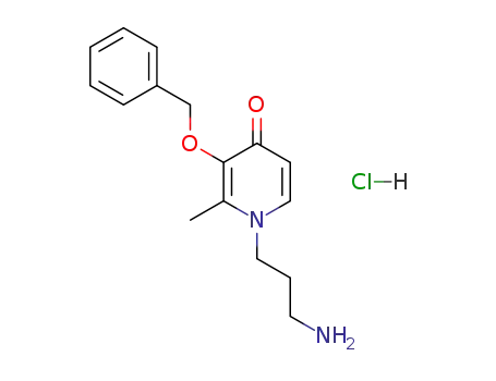1-(3-aminopropyl)-3-(benzyloxy)-2-methylpyridin-4(1H)-one hydrochloride salt
