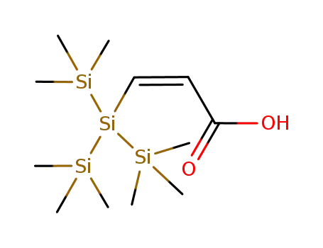 Molecular Structure of 838852-54-3 (2-Propenoic acid, 3-[2,2,2-trimethyl-1,1-bis(trimethylsilyl)disilanyl]-,
(2Z)-)
