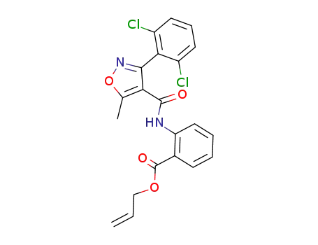 Benzoic acid,
2-[[[3-(2,6-dichlorophenyl)-5-methyl-4-isoxazolyl]carbonyl]amino]-,
2-propenyl ester