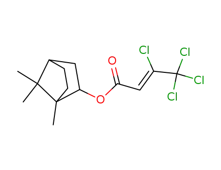 (Z)-3,4,4,4-Tetrachloro-but-2-enoic acid (1S,2R,4S)-1,7,7-trimethyl-bicyclo[2.2.1]hept-2-yl ester