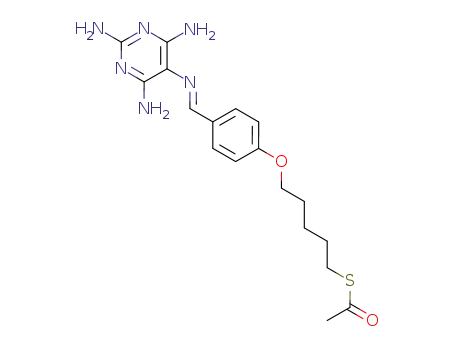 S-5-{4-[(2,4,6-triamino-N5-pyrimidinylidene)methyl]phenoxy}pentyl thioacetate