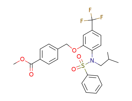 methyl 4-{[2-[isobutyl(phenylsulfonyl)amino]-5-(trifluoromethyl)phenoxy]methyl}benzoate