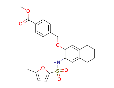 methyl 4-{[(3-{[(5-methyl-2-furyl)sulfonyl]amino}-5,6,7,8-tetrahydronaphthalen-2-yl)oxy]methyl}benzoate