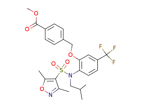 methyl 4-{[2-{[(3,5-dimethylisoxazol-4-yl)sulfonyl](isobutyl)amino}-5-(trifluoromethyl)phenoxy]methyl}benzoate