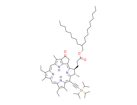 2-octyl-1-dodecyl 3-ethyl-20-(triisopropylsilylethynyl)-pyropheophorbide a