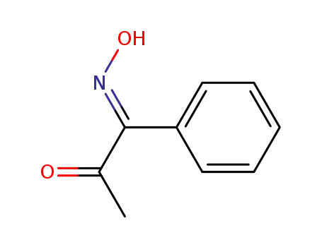 Molecular Structure of 29024-92-8 (1,2-Propanedione, 1-phenyl-, 1-oxime, (E)-)