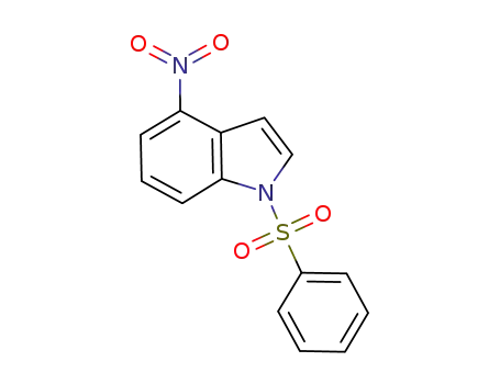Molecular Structure of 850655-62-8 (4-nitro-1-(phenylsulfonyl)-1H-indole)