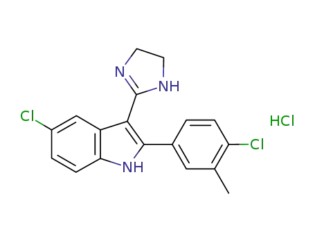 3-(4,5-dihydro-1H-imidazol-2-yl)-5-chloro-2-(3-methyl-4-chlorophenyl)-1H-indole hydrochloride