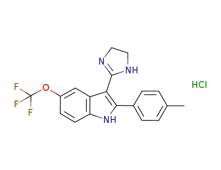 3-(4,5-dihydroimidazol-2-yl)-2-(4-methylphenyl)-5-trifluoromethoxy-1H-indole hydrochloride