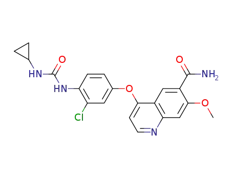 4-[3-Chloro-4-(cyclopropylaminocarbonyl)aminophenoxy]-7-methoxy-6-quinolinecarboxamide