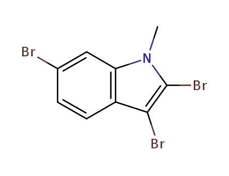 Molecular Structure of 70063-24-0 (2,3,6-tribromo-1-methyl-1H-indole)