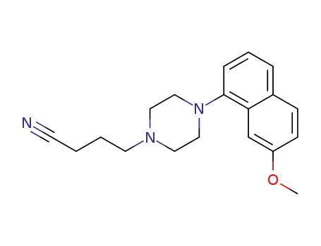 4-[4-(7-Methoxy-1-naphthyl)piperazino]butyronitrile