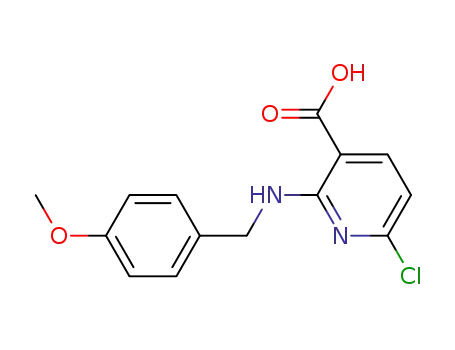 6-chloro-2-[(4-methoxybenzyl)amino]nicotinic acid
