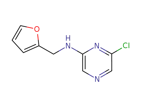 Molecular Structure of 629658-05-5 (N-(6-Chloro-2-pyrazinyl)-N-(2-furylmethyl)amine)