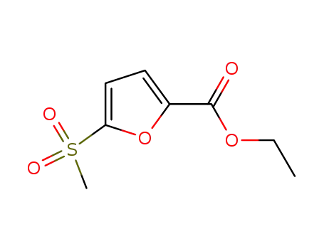 Molecular Structure of 848414-09-5 (2-Furancarboxylic acid, 5-(methylsulfonyl)-, ethyl ester)