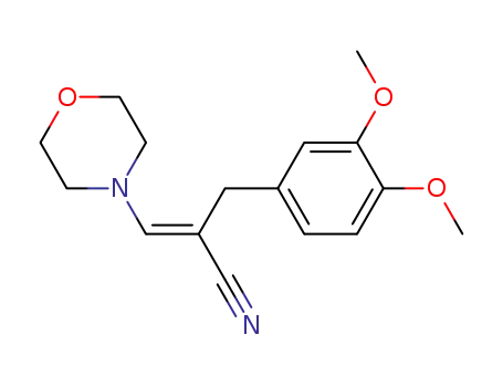 β-morpholino-α-3,4,-dimethoxybenzylacrylonitrile