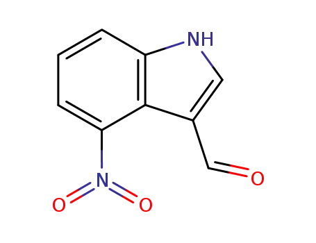 Molecular Structure of 10553-11-4 (4-Nitroindole-3-carboxaldehyde)