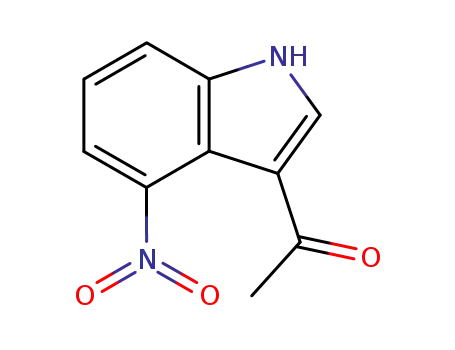 Molecular Structure of 4769-95-3 (1-(4-NITRO-1H-INDOL-3-YL)-ETHANONE)