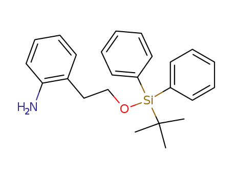 Molecular Structure of 931105-21-4 (2-(2-(tert-butyldiphenylsilyloxy)ethyl)aniline)