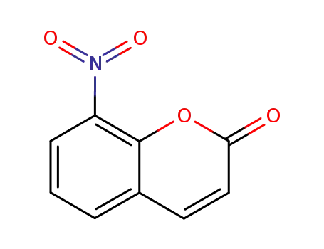 Molecular Structure of 58981-95-6 (2H-1-Benzopyran-2-one, 8-nitro-)