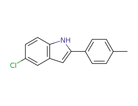 Molecular Structure of 66866-07-7 (5-CHLORO-2-P-TOLYL-1H-INDOLE)