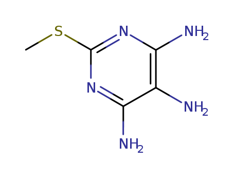 4,5,6-Pyrimidinetriamine,2-(methylthio)-