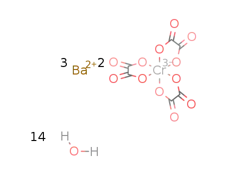 barium trioxalatochromate(III) *14H2O