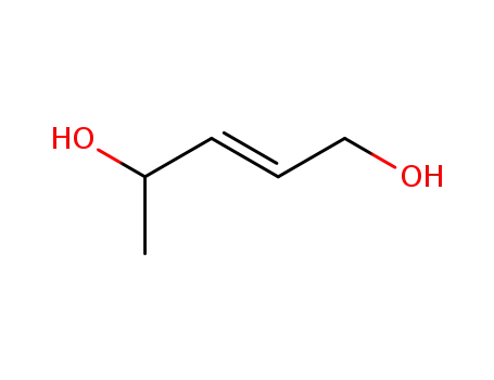Molecular Structure of 25073-25-0 (2-Pentene-1,4-diol, (2E)-)