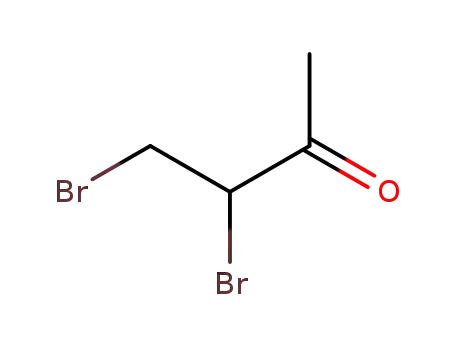 Molecular Structure of 25109-57-3 (1，2-Dibromo-3-butanone)