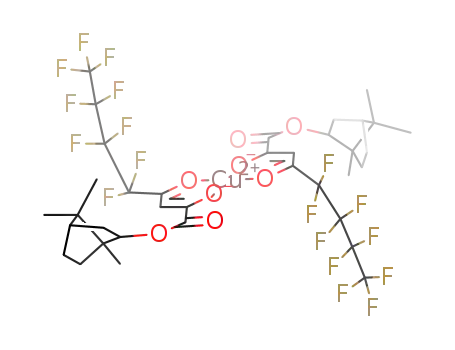 bis(bornyl-5,5,6,6,7,7,8,8,8-nonafluoro-2,4-dioxopentanoato)copper(II)