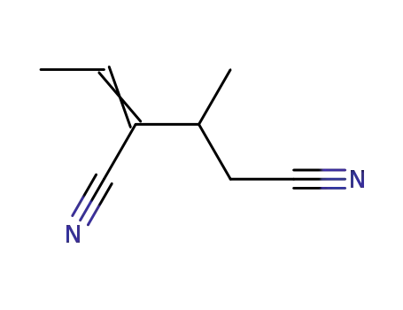 Molecular Structure of 50870-55-8 (Pentanedinitrile, 2-ethylidene-3-methyl-)