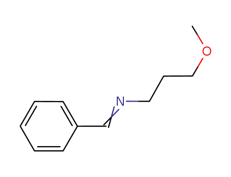 Molecular Structure of 105427-51-8 (1-Propanamine, 3-methoxy-N-(phenylmethylene)-)