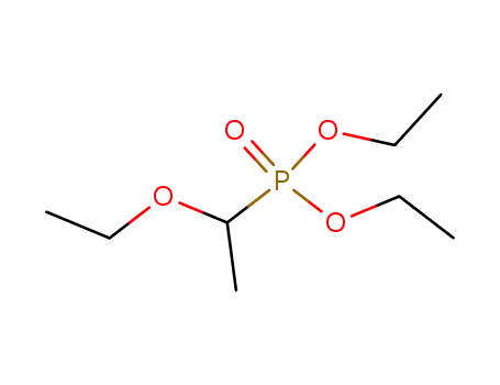 Molecular Structure of 23081-52-9 (Phosphonic acid, (1-ethoxyethyl)-, diethyl ester)
