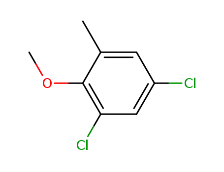 Molecular Structure of 13334-73-1 (1,5-Dichloro-2-methoxy-3-methylbenzene)