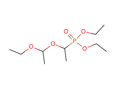 Molecular Structure of 69054-05-3 (Phosphonic acid, [1-(1-ethoxyethoxy)ethyl]-, diethyl ester)