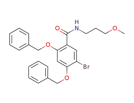 2,4-bis-benzyloxy-5-bromo-N-(3-methoxypropyl)benzamide