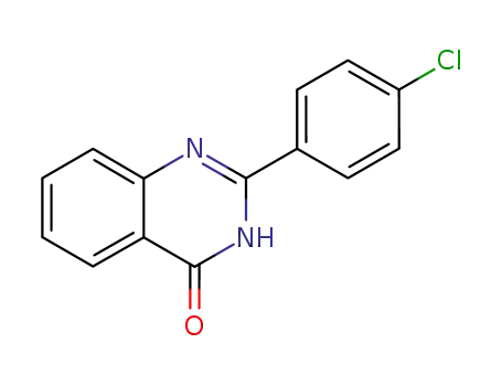 Molecular Structure of 7455-77-8 (4(3H)-Quinazolinone, 2-(4-chlorophenyl)-)