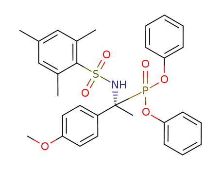 diphenyl 1-(2,4,6-trimethylphenylsulfonylamino)-1-(p-methoxyphenyl)ethylphosphonate