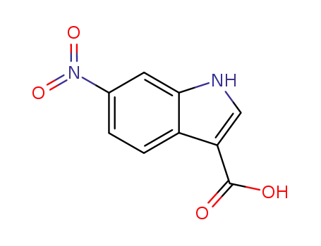 Molecular Structure of 10242-03-2 (6-NITROINDOLE-3-CARBOXYLIC ACID)