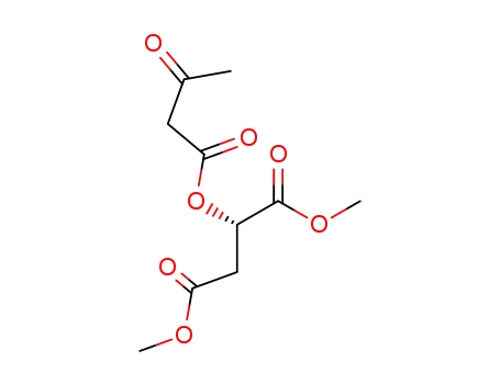 Molecular Structure of 50595-57-8 (Butanedioic acid, (1,3-dioxobutoxy)-, dimethyl ester, (S)-)