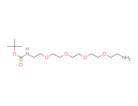 Molecular Structure of 811442-84-9 (5,8,11,14-Tetraoxa-2-azahexadecanoic acid,16-amino-,1,1-dimethyl ester)