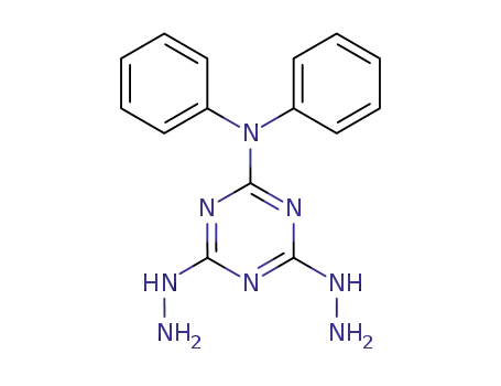 2-Diphenylamino-4,6-dihydrazino-sym-triazine