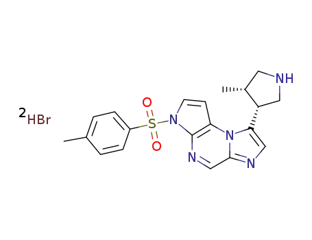 8-((3R,4S)-4-methylpyrrolidin-3-yl)-3-tosyl-3H-imidazo[1,2-a]pyrrolo[2,3-e]pyrazine dihydrobromide