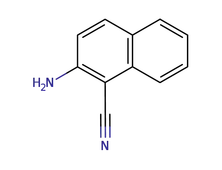 Molecular Structure of 7066-13-9 (1-Naphthalenecarbonitrile,2-amino-(9CI))
