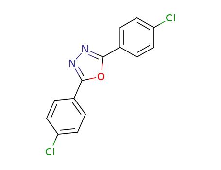 Molecular Structure of 2491-90-9 (2,5-bis(4-chlorophenyl)-1,3,4-oxadiazole)